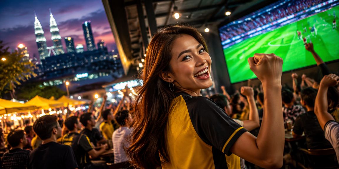 Peminat sukan Malaysia mengikuti pertandingan badminton secara dalam talian